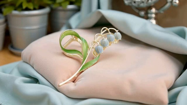 Amazon.com : Lily of The Valley Flower Hair Accessories: Metal